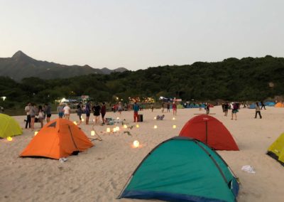 Camping on Tai Long Wan beach